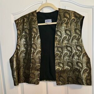 Gold Paisley Vest